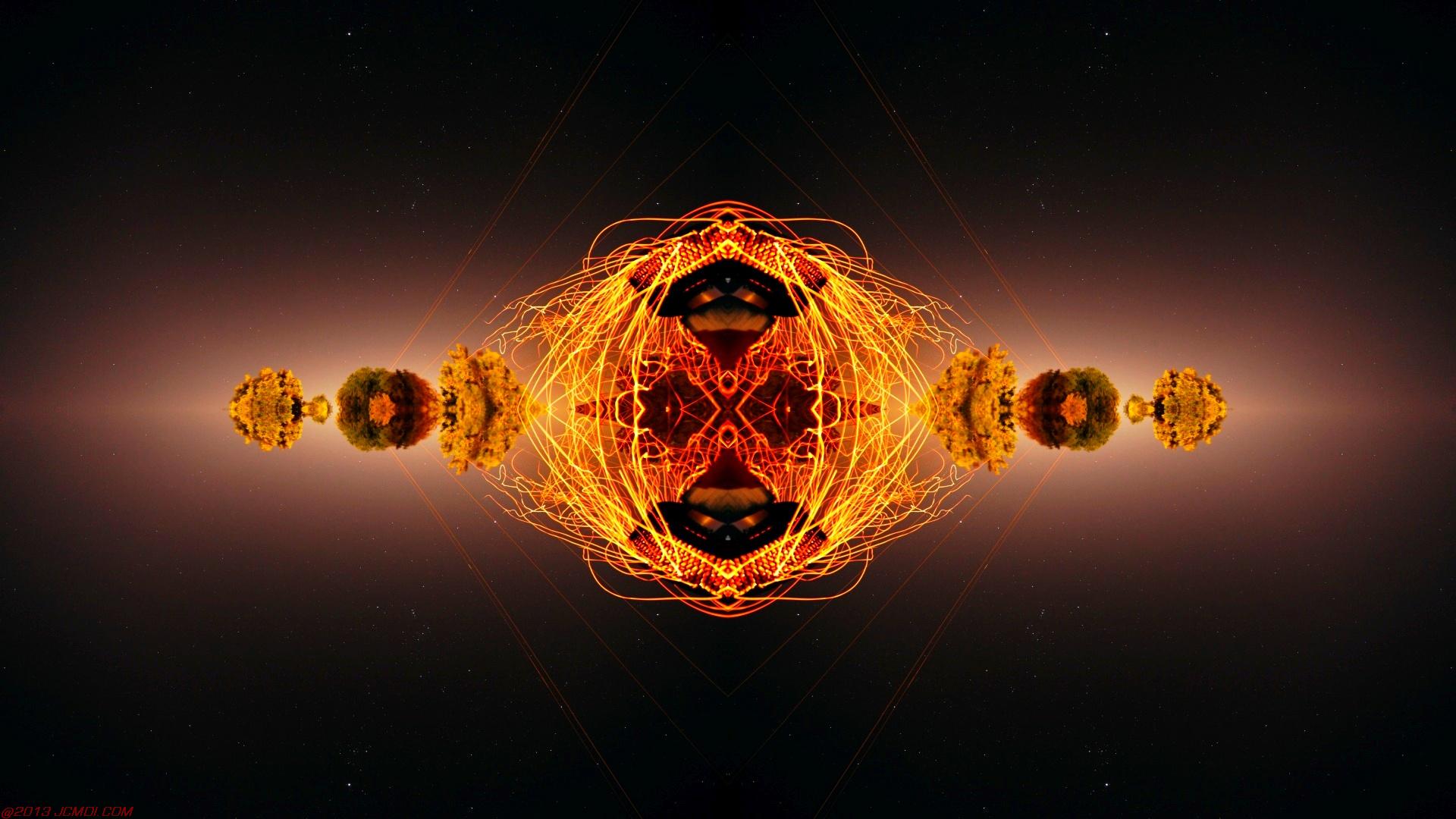 Chimney Sparks Abstract Artwork Timelapse Still Images